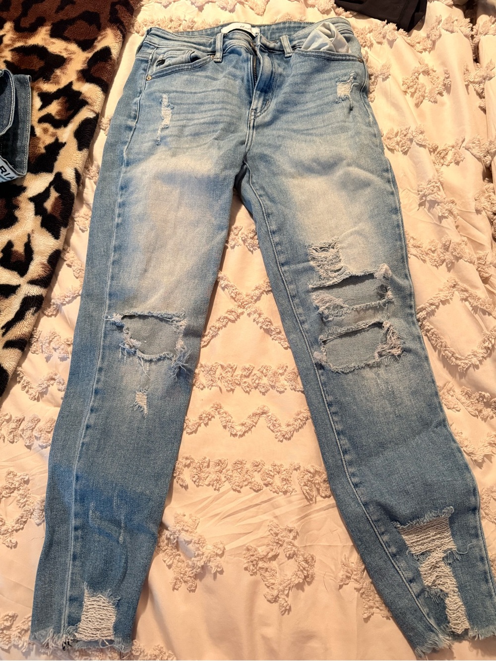 KanCan Light Blue Distressed Skinny Jeans